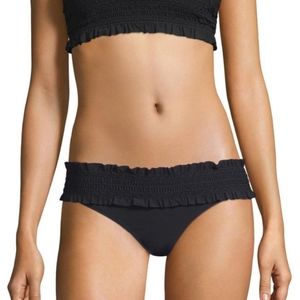 Tory Burch | Costa Smocked Hipster Bikini Bottoms